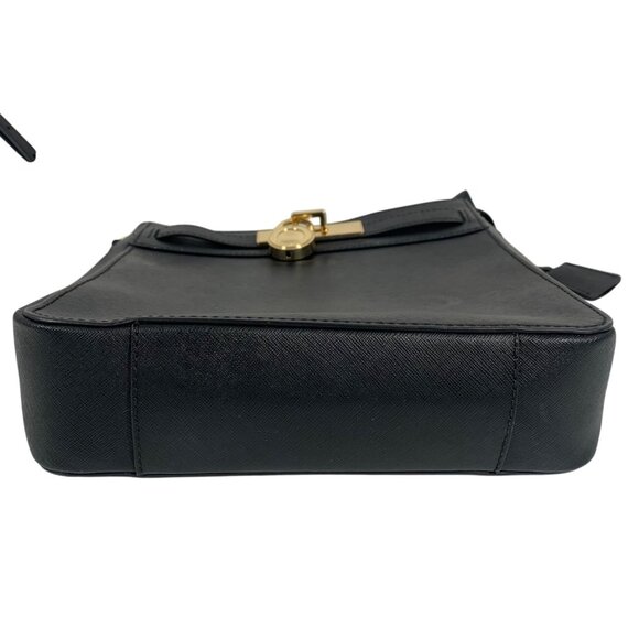 Michael Kors Black Hamilton Traveler Messenger Crossbody w/ Key And Lock - Picture 10 of 16